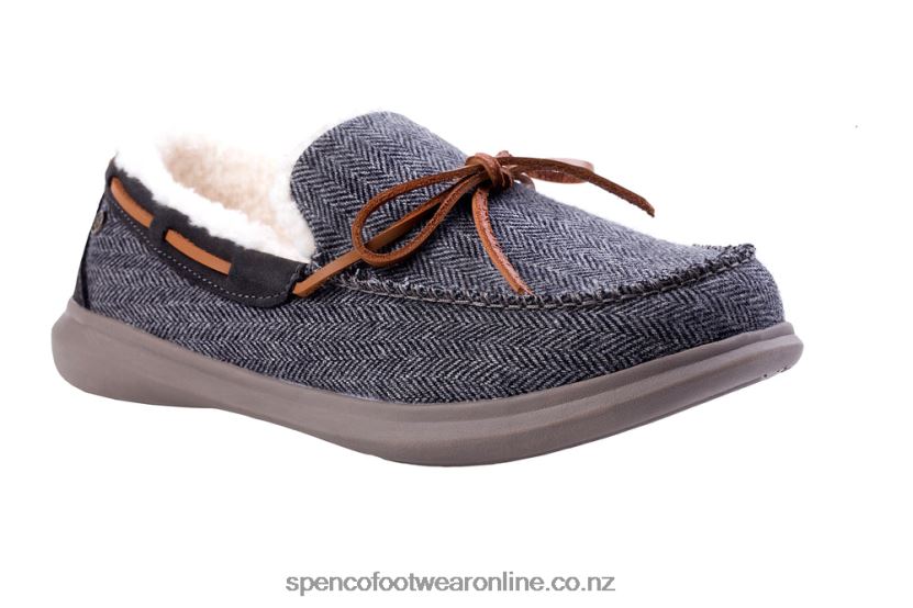 Spenco Footwear Men's Birch Slipper 426V8T891 Grey Hearth