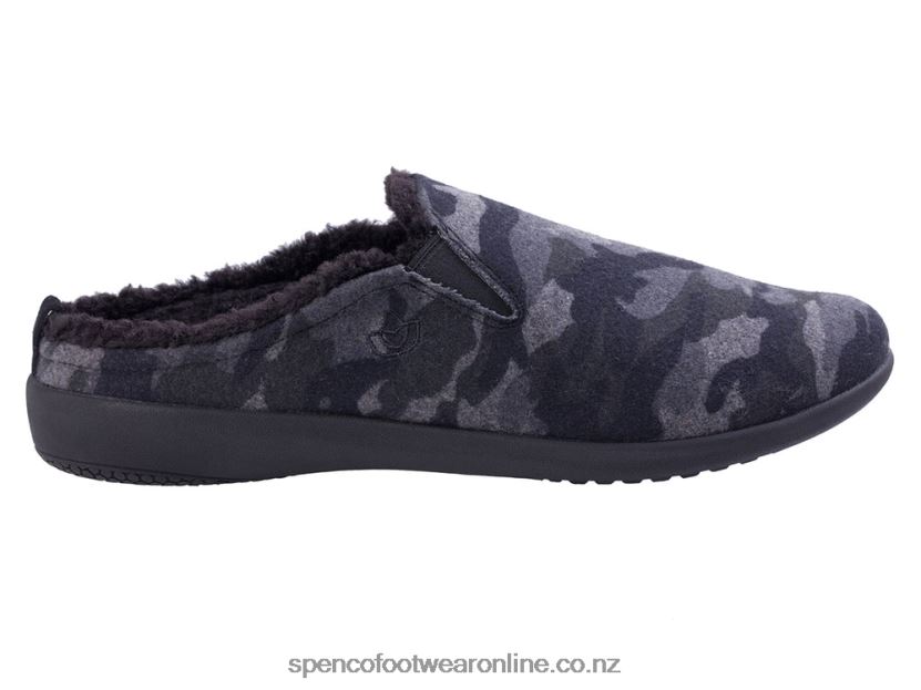 Spenco Footwear Men's Dundee Camo Slipper 426V8T892 Black Camo