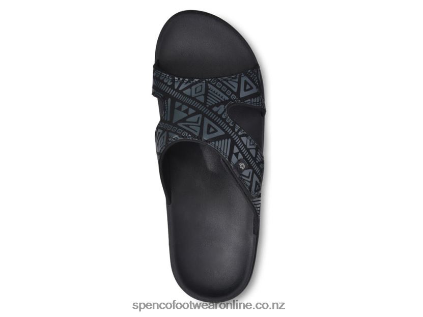 Spenco Footwear Men's Kholo Tribal Slide 426V8T850 Black
