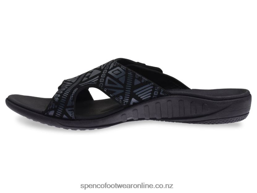 Spenco Footwear Men's Kholo Tribal Slide 426V8T850 Black