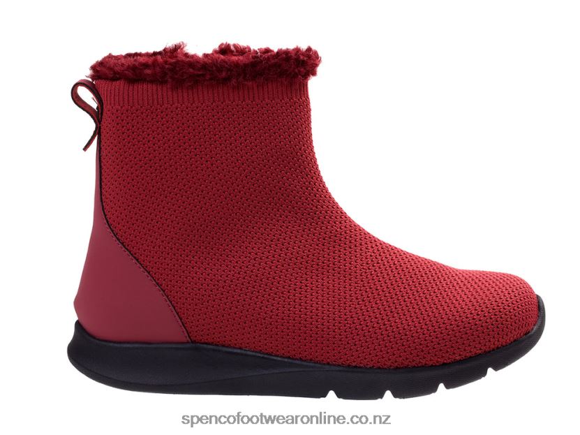Women Spenco Footwear Cozy Winter Boot 426V8T787 Rumba Red