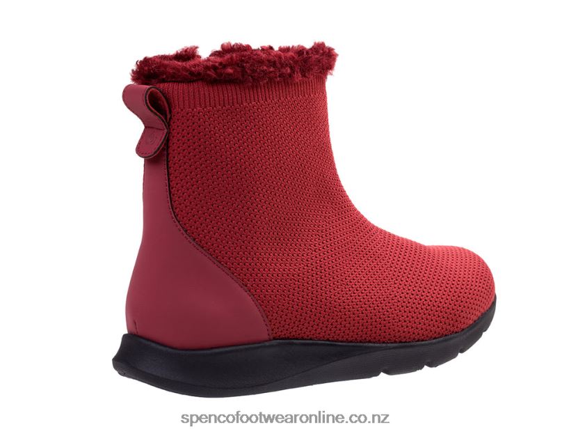 Women Spenco Footwear Cozy Winter Boot 426V8T787 Rumba Red