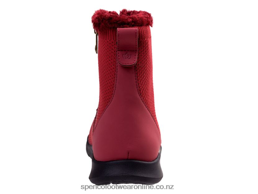 Women Spenco Footwear Cozy Winter Boot 426V8T787 Rumba Red