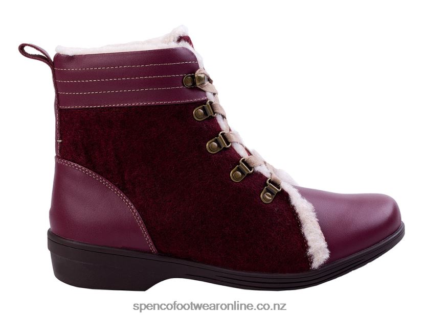 Women Spenco Footwear Deschutes River Boot 426V8T820 Burgundy