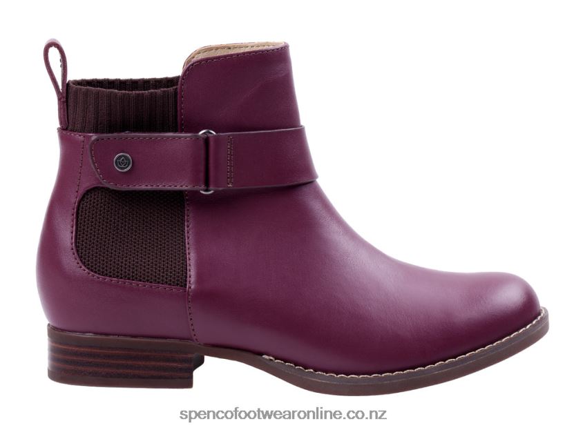 Women Spenco Footwear Park Avenue Boot 426V8T816 Burgundy