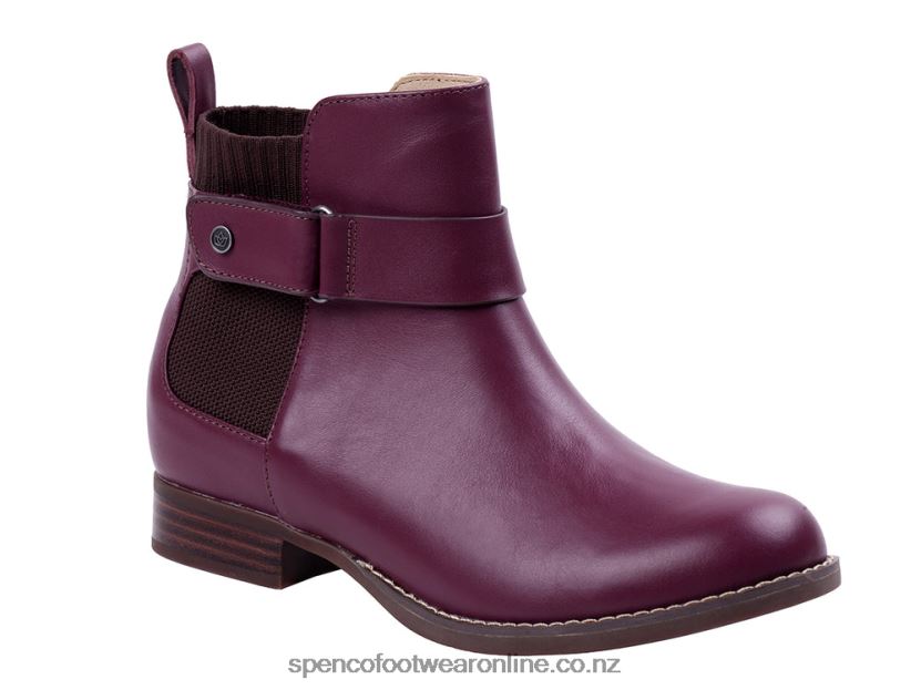 Women Spenco Footwear Park Avenue Boot 426V8T816 Burgundy