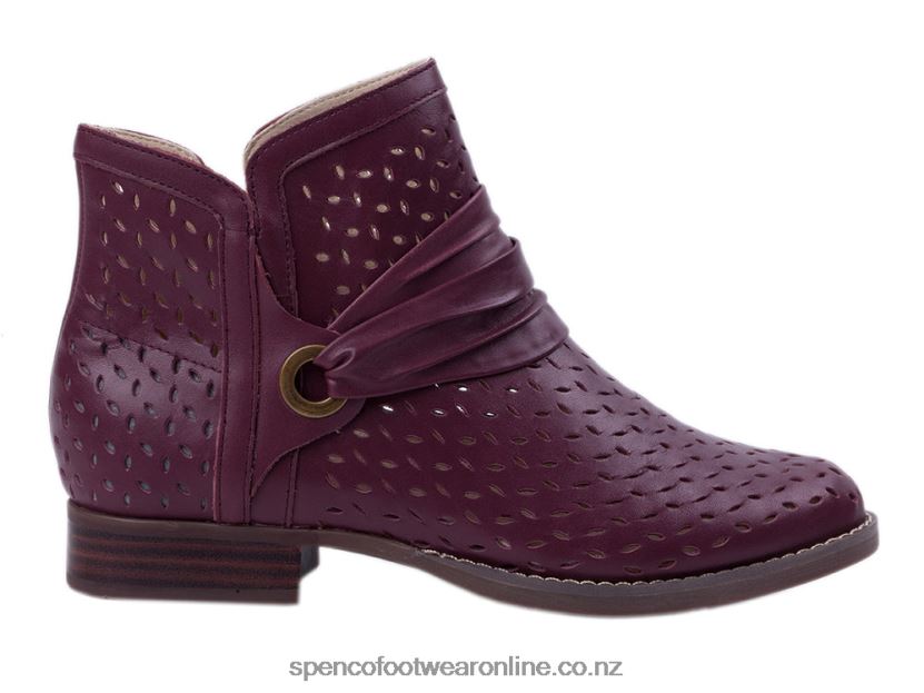 Women Spenco Footwear Priscilla Boot 426V8T807 Burgundy