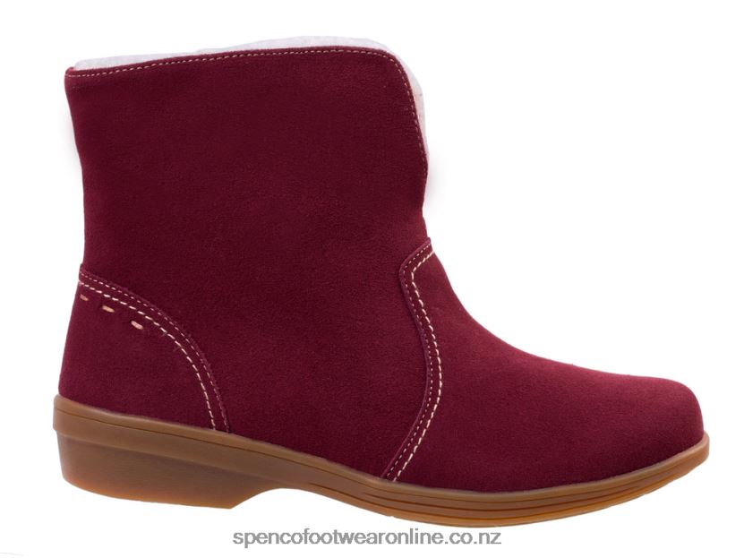 Women Spenco Footwear Sun Valley Boot 426V8T795 Burgundy