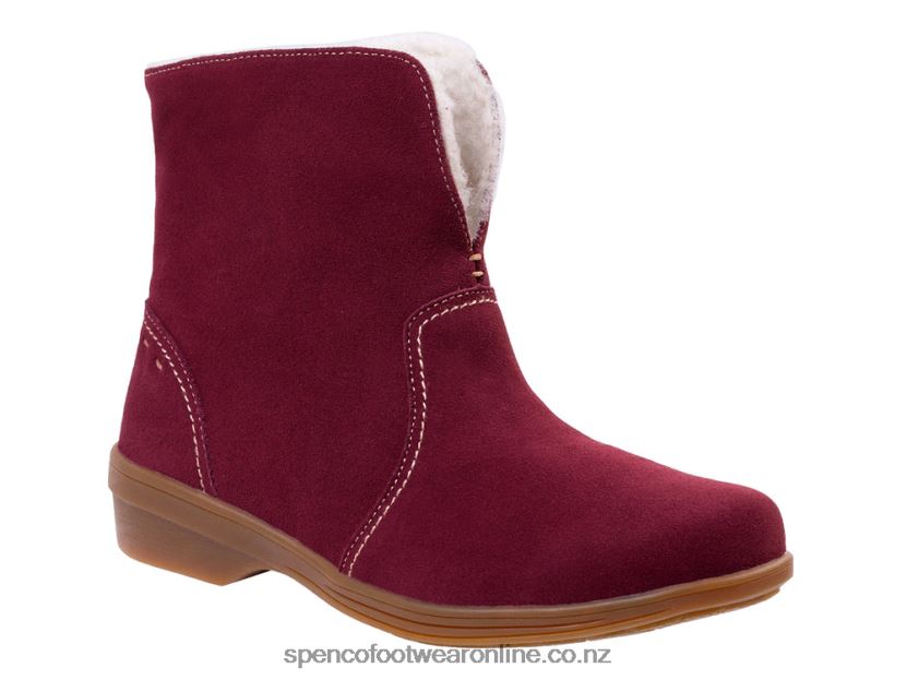 Women Spenco Footwear Sun Valley Boot 426V8T795 Burgundy