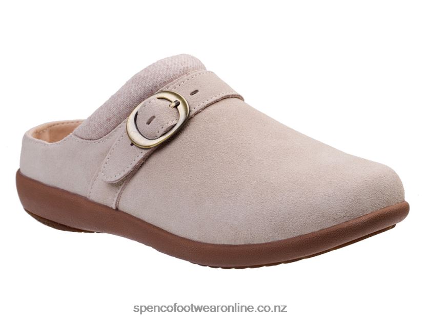 Women Spenco Footwear Ashley Suede 426V8T369 Oatmeal