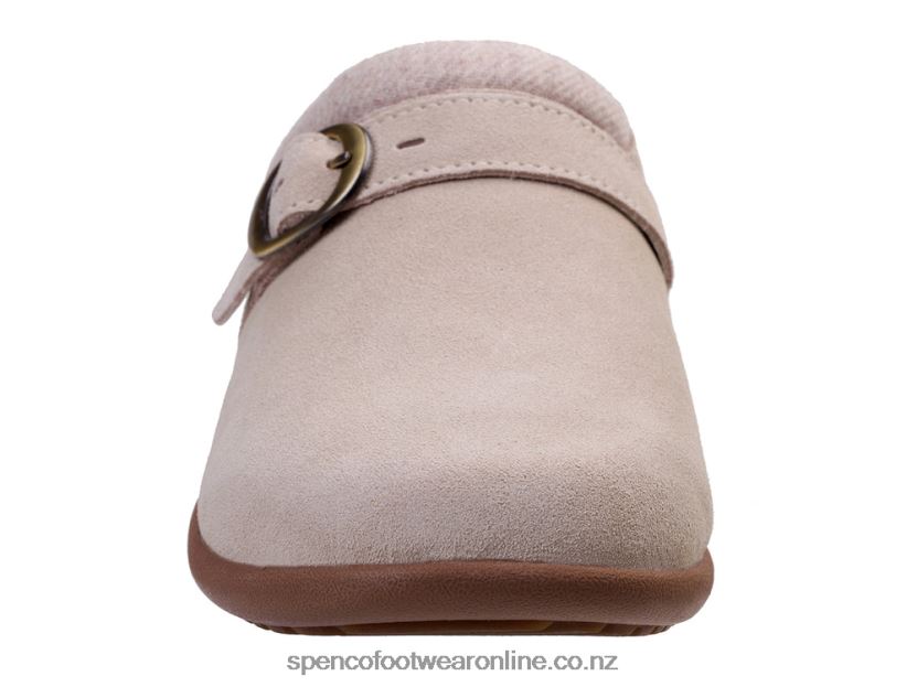 Women Spenco Footwear Ashley Suede 426V8T369 Oatmeal