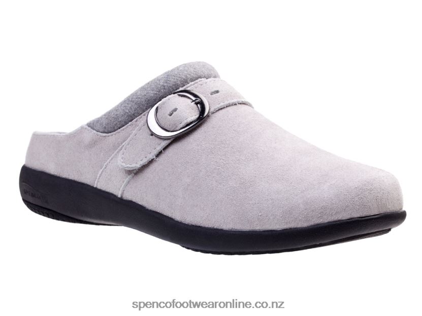 Women Spenco Footwear Ashley Suede 426V8T372 Charcoal