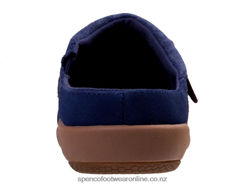 Women Spenco Footwear Ashley Suede 426V8T373 Navy