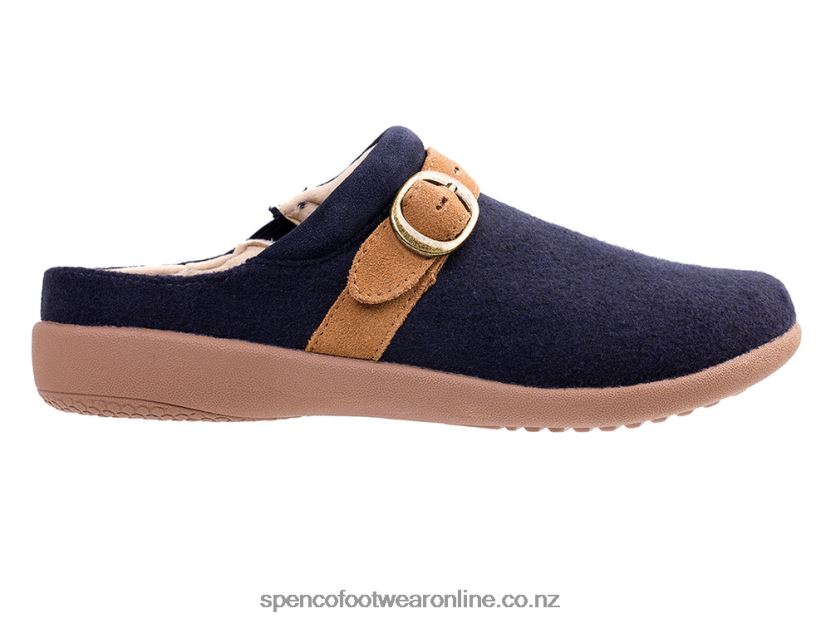 Women Spenco Footwear Ashley Wool 426V8T438 Navy
