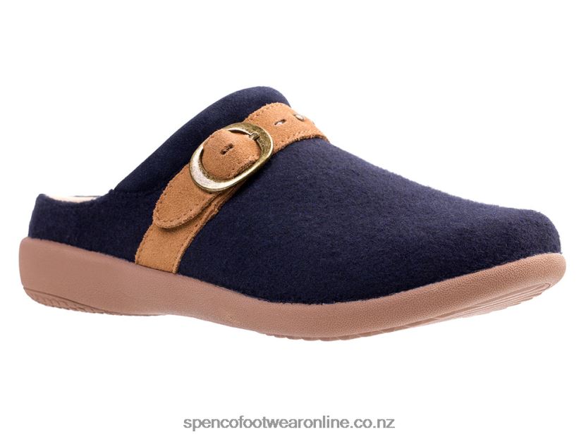 Women Spenco Footwear Ashley Wool 426V8T438 Navy