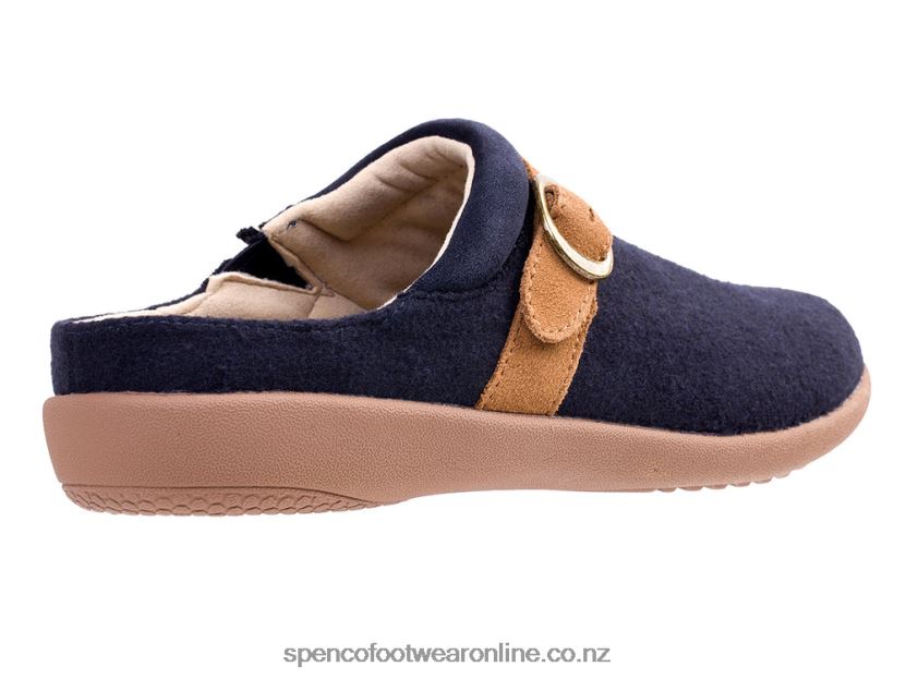 Women Spenco Footwear Ashley Wool 426V8T438 Navy