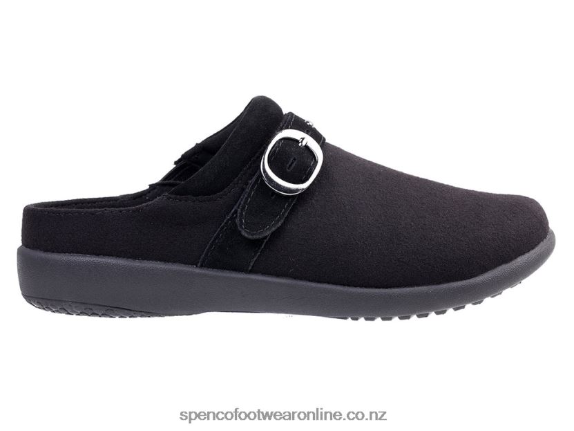 Women Spenco Footwear Ashley Wool 426V8T439 Black