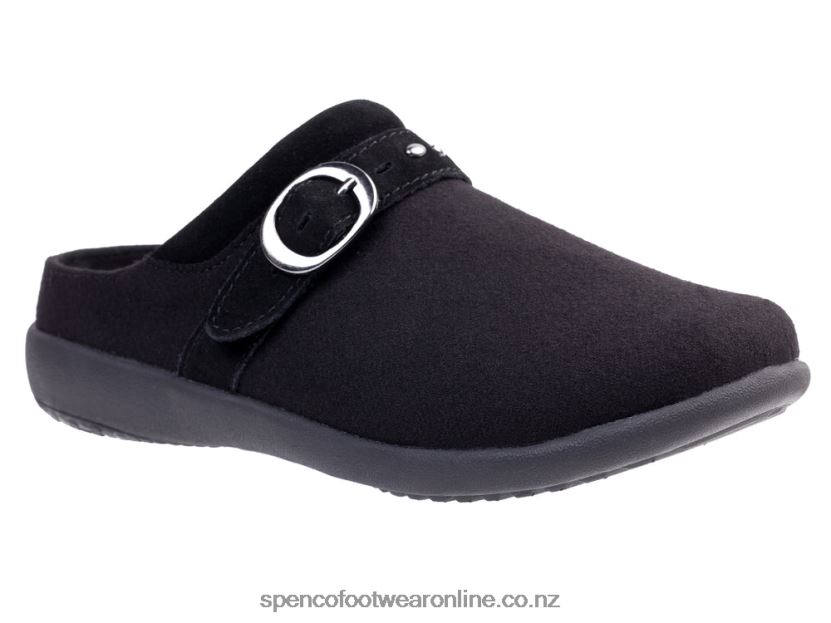 Women Spenco Footwear Ashley Wool 426V8T439 Black