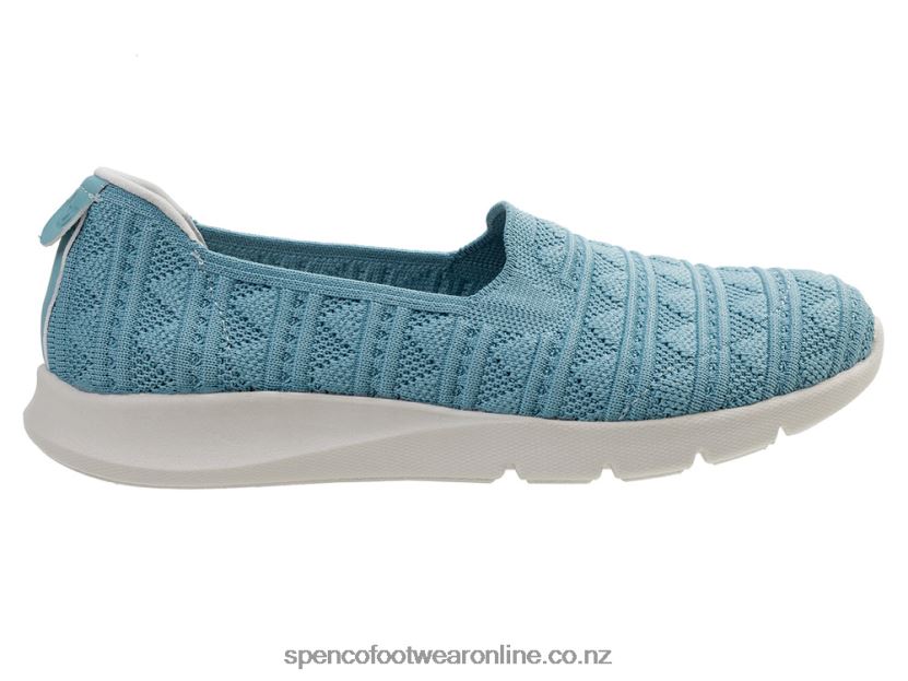 Women Spenco Footwear Comfort Stretch Crochet 426V8T343 Aquifer