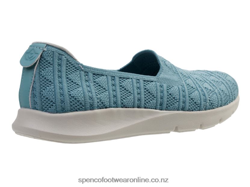 Women Spenco Footwear Comfort Stretch Crochet 426V8T343 Aquifer