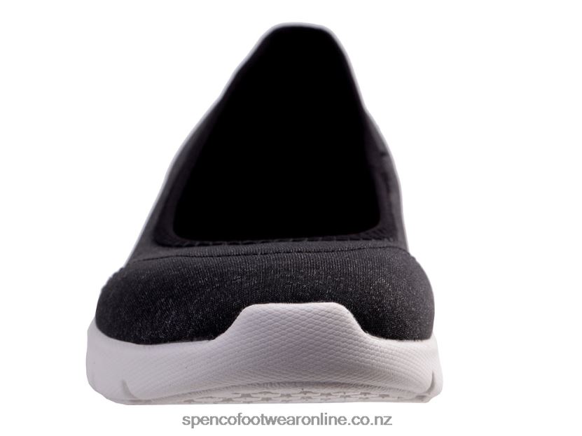 Women Spenco Footwear Daily Stretch Jersey Classic 426V8T500 Black