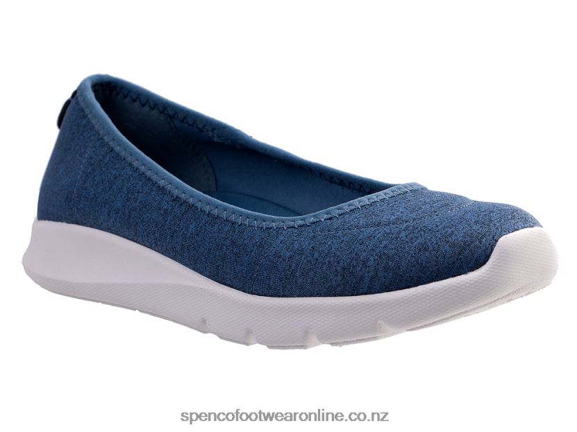 Women Spenco Footwear Daily Stretch Jersey Classic 426V8T501 Bluestone
