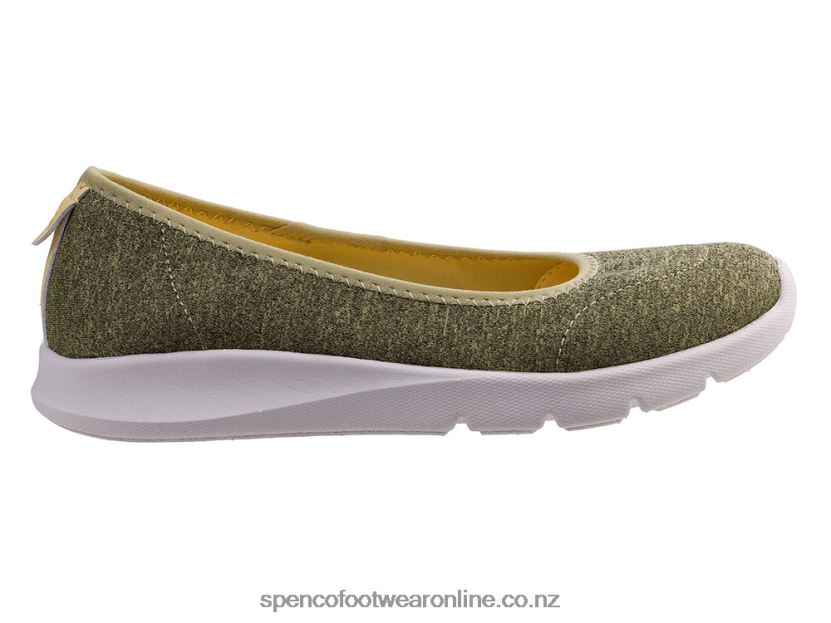 Women Spenco Footwear Daily Stretch Jersey Seasonal 426V8T498 Pale Banana