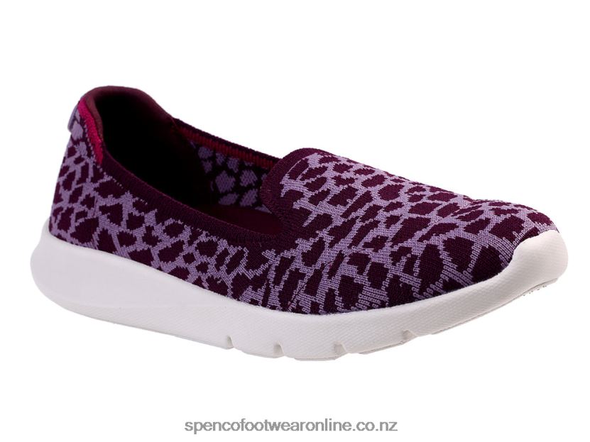 Women Spenco Footwear Epic Stretch Giraffe Seasonal 426V8T503 Grape Wine
