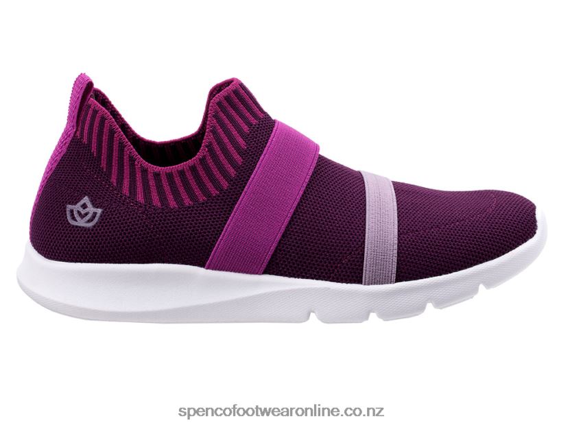 Women Spenco Footwear Karma Stretch 426V8T585 Grape Wine