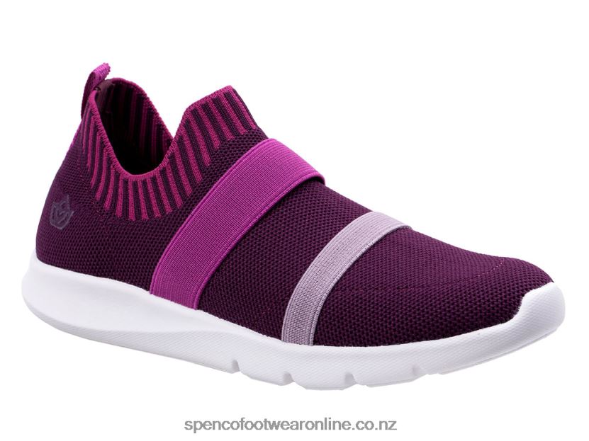 Women Spenco Footwear Karma Stretch 426V8T585 Grape Wine