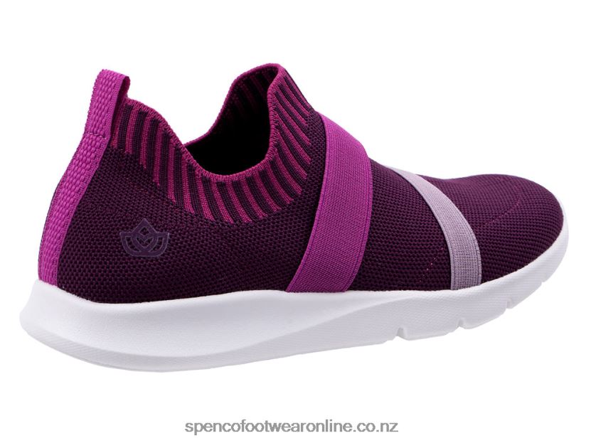 Women Spenco Footwear Karma Stretch 426V8T585 Grape Wine