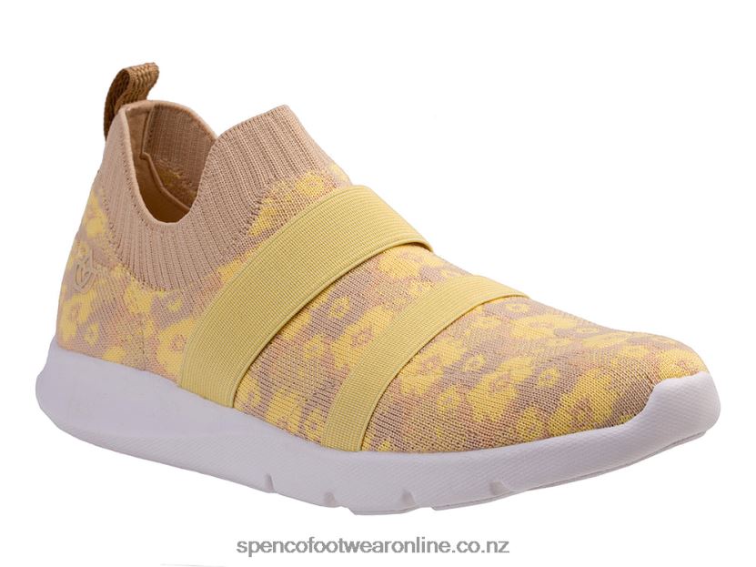 Women Spenco Footwear Karma Stretch Floral 426V8T520 Almond