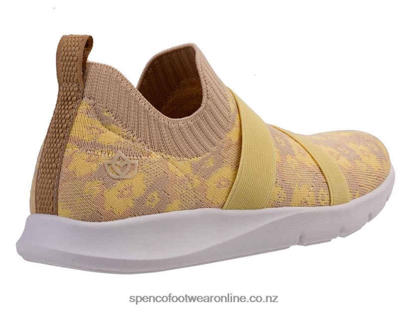 Women Spenco Footwear Karma Stretch Floral 426V8T520 Almond