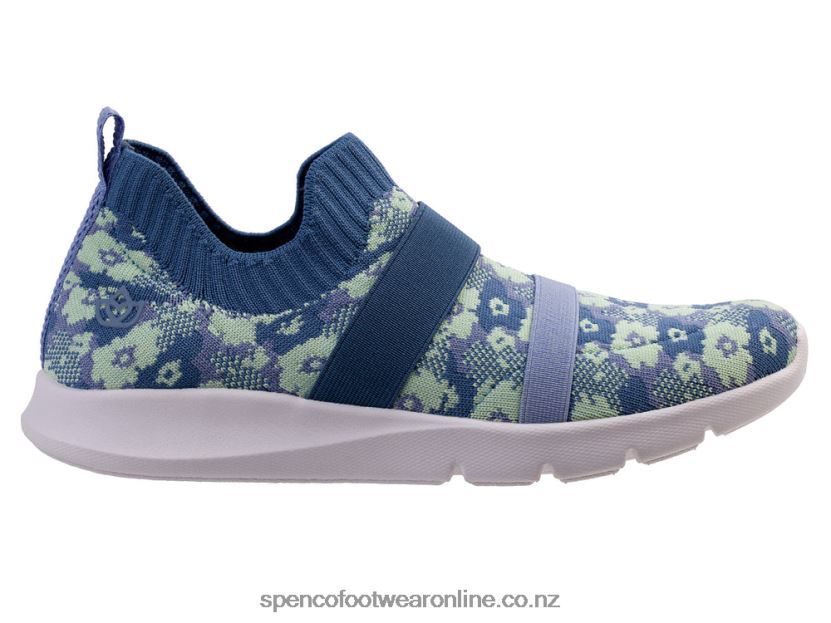 Women Spenco Footwear Karma Stretch Floral 426V8T522 Bluestone