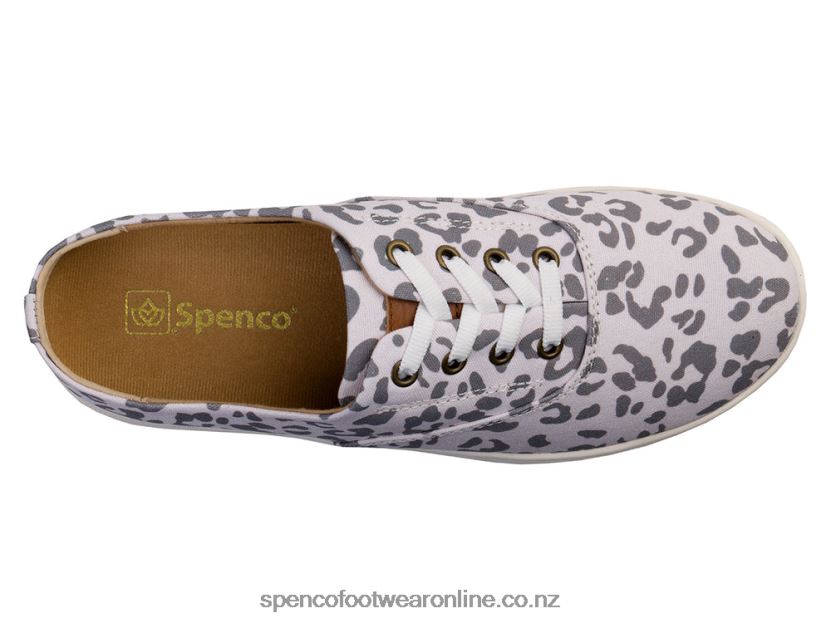 Women Spenco Footwear Khloe Kick Leopard Print 426V8T310 Tan Leopard