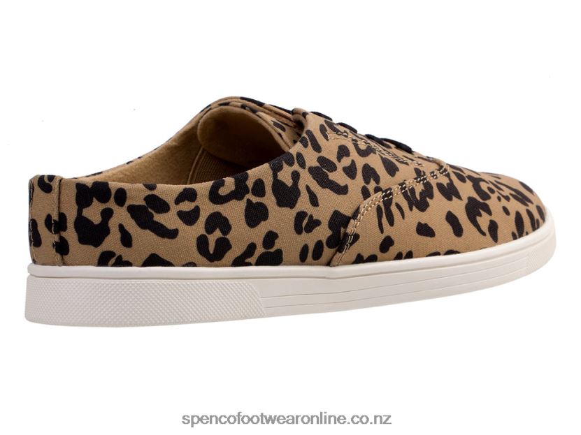 Women Spenco Footwear Khloe Kick Leopard Print 426V8T310 Tan Leopard