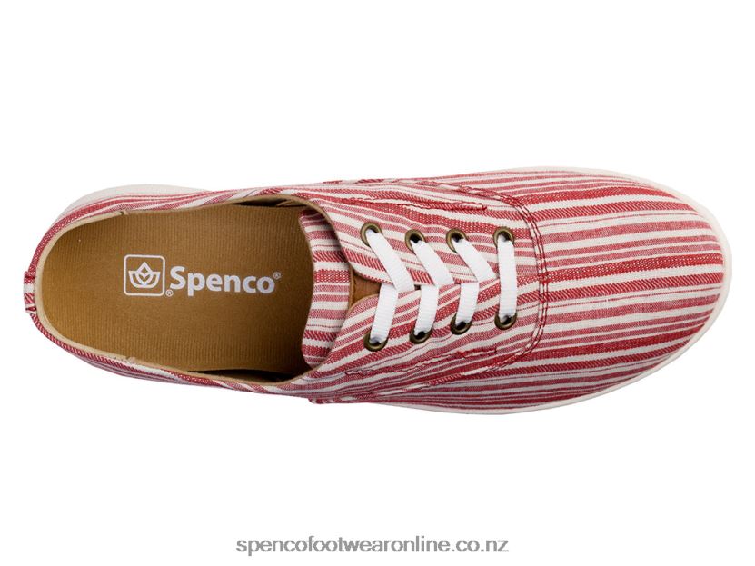 Women Spenco Footwear Khloe Kick Stripe 426V8T311 Navy Stripe