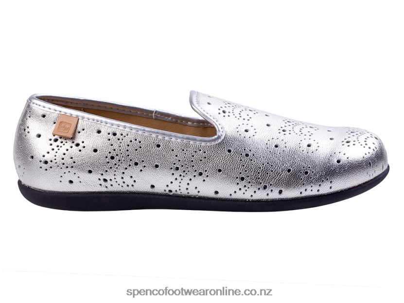 Women Spenco Footwear Paisley Ballet Seasonal 426V8T566 Silver