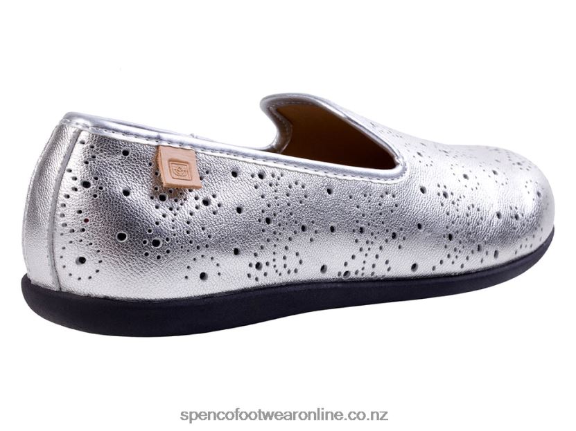 Women Spenco Footwear Paisley Ballet Seasonal 426V8T566 Silver