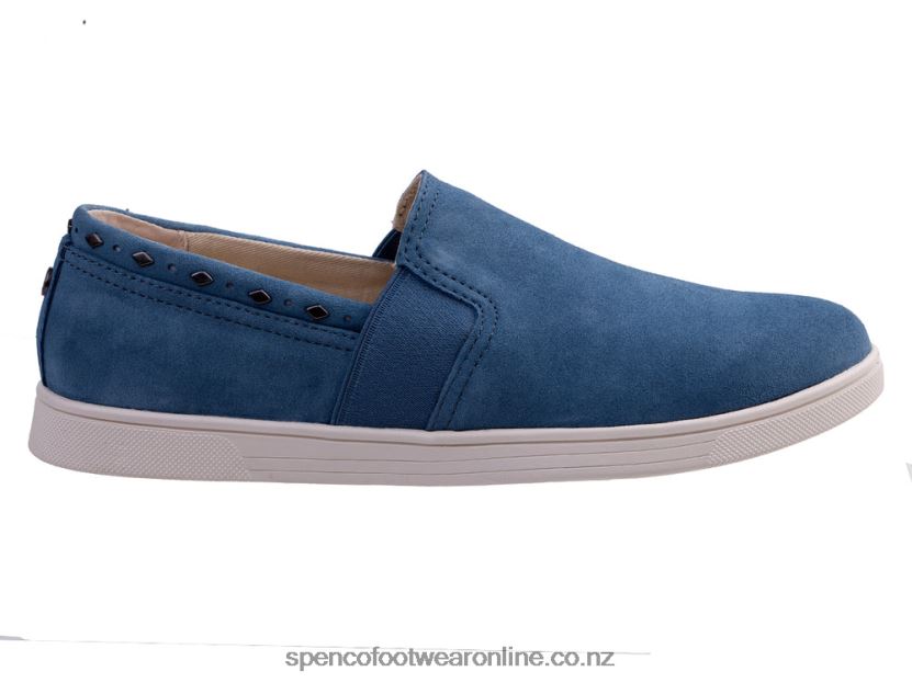 Women Spenco Footwear Santa Barbara Rivet Classic 426V8T488 Bluestone