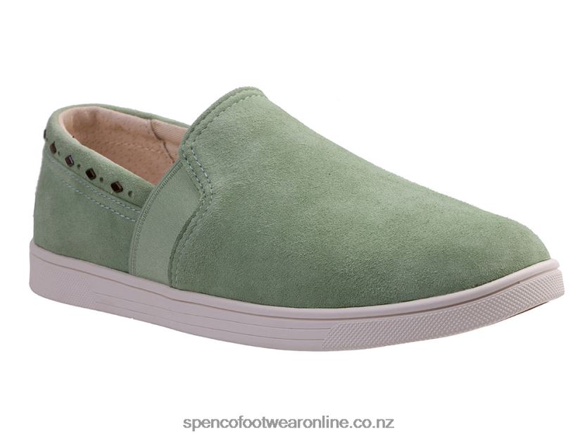 Women Spenco Footwear Santa Barbara Rivet Classic 426V8T489 Laurel Green