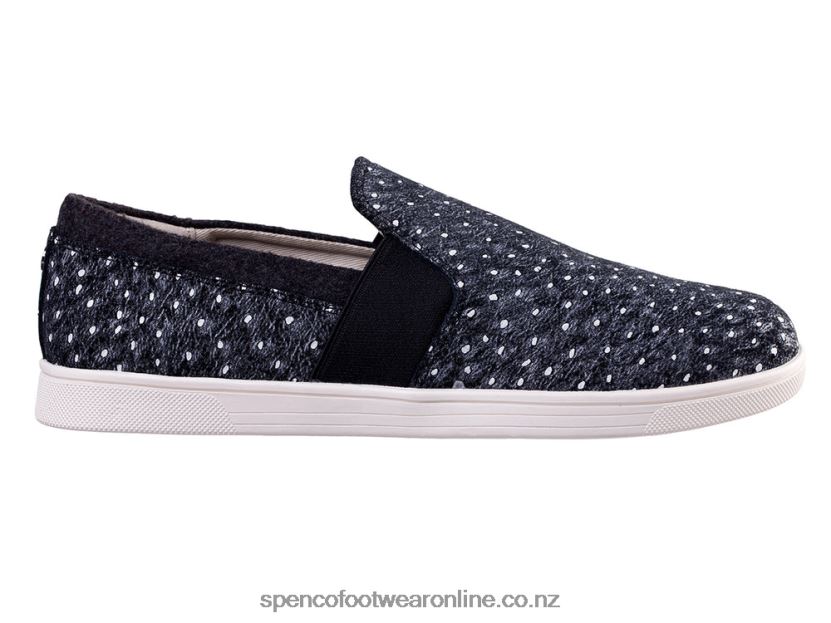 Women Spenco Footwear Santa Cruz Ostrich 426V8T405 Black