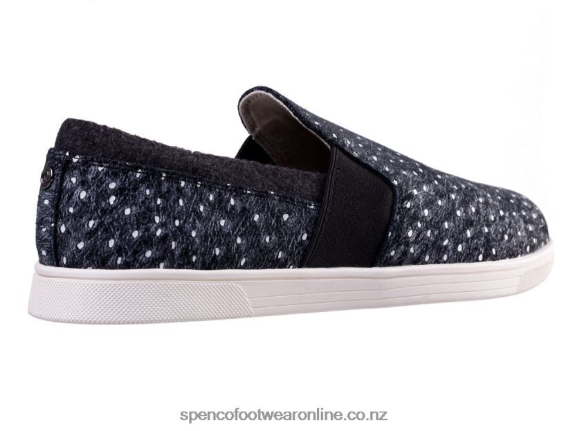 Women Spenco Footwear Santa Cruz Ostrich 426V8T405 Black