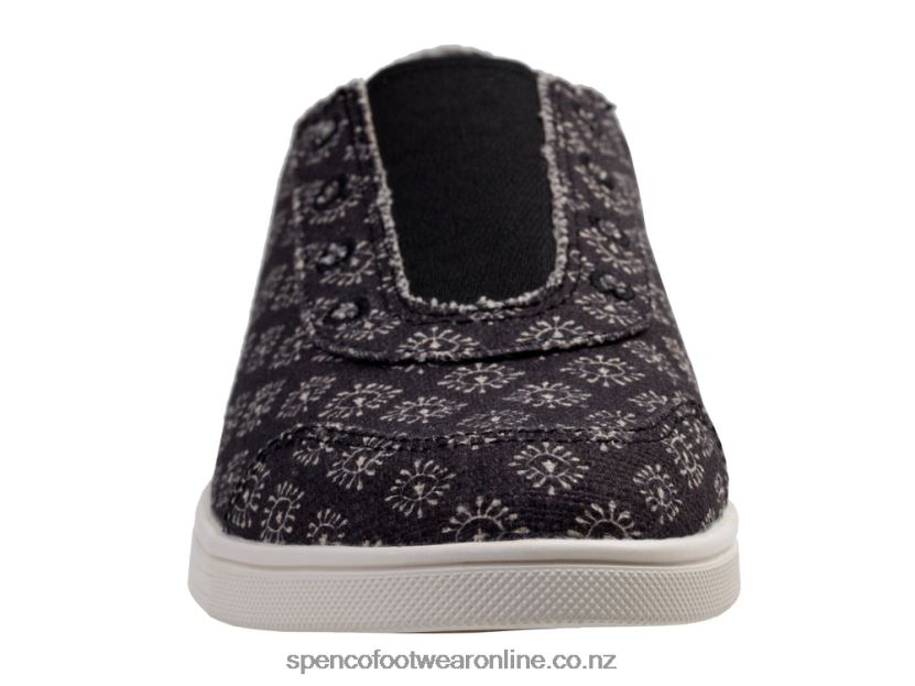 Women Spenco Footwear Santa Maria Batik 426V8T318 Soft Black
