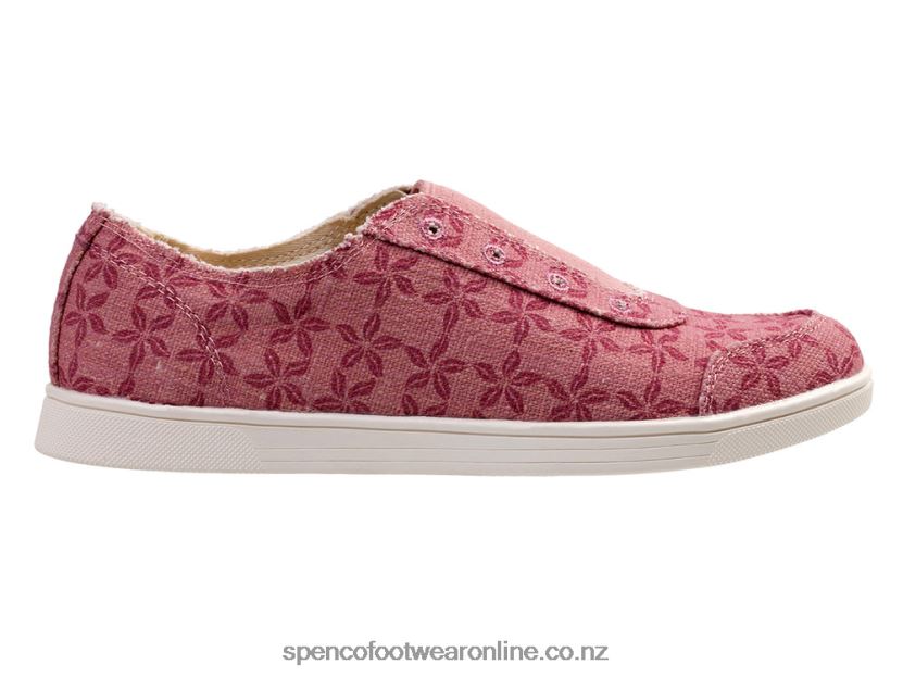 Women Spenco Footwear Santa Maria Batik 426V8T333 Rose Tan