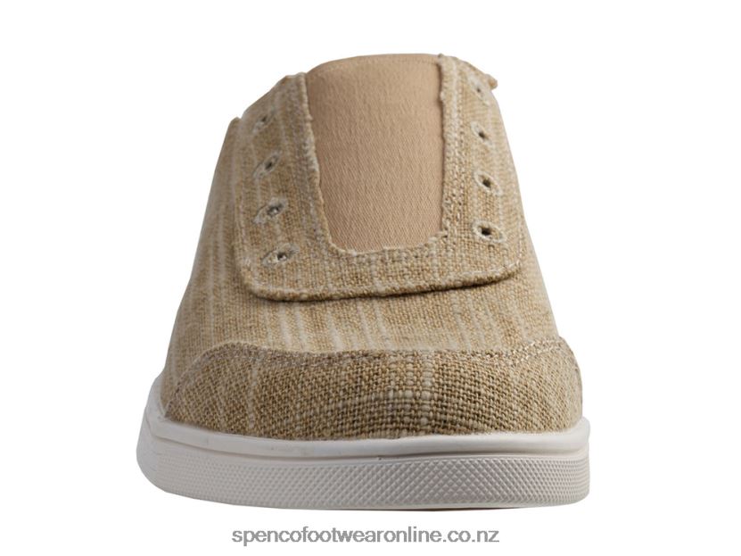 Women Spenco Footwear Santa Maria Canvas 426V8T320 Tan