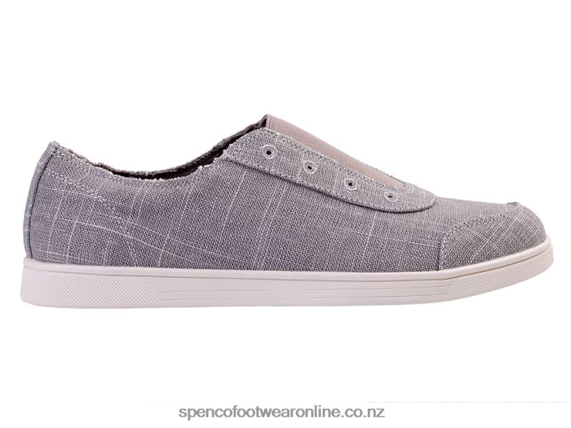 Women Spenco Footwear Santa Maria Canvas 426V8T514 Grey Morn