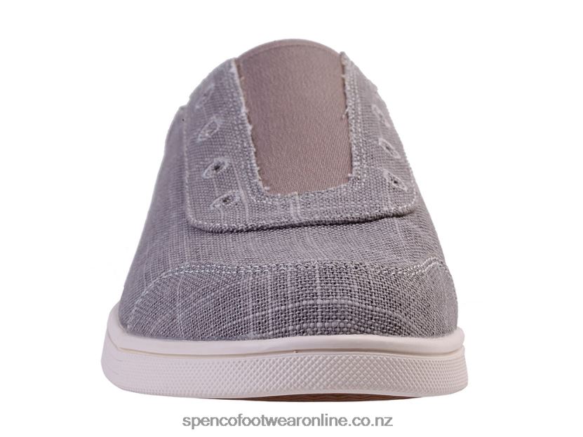 Women Spenco Footwear Santa Maria Canvas 426V8T514 Grey Morn