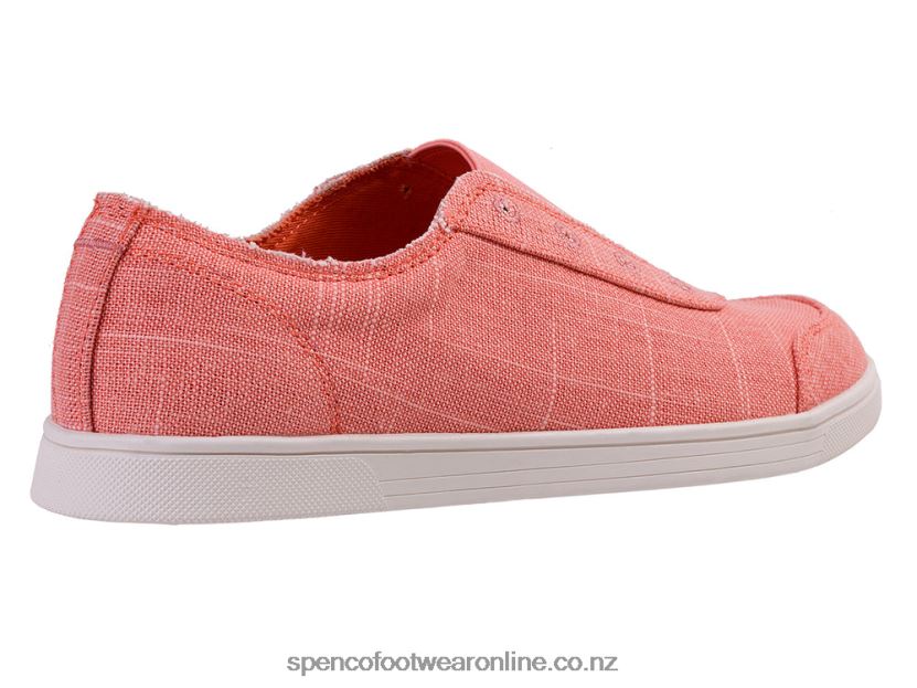 Women Spenco Footwear Santa Maria Canvas 426V8T515 Red