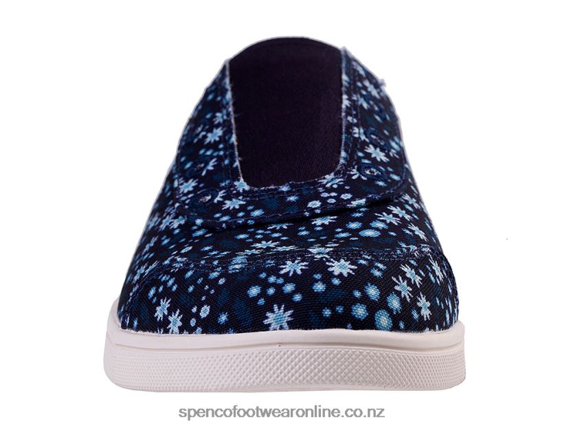 Women Spenco Footwear Santa Maria Floral 426V8T510 Navy